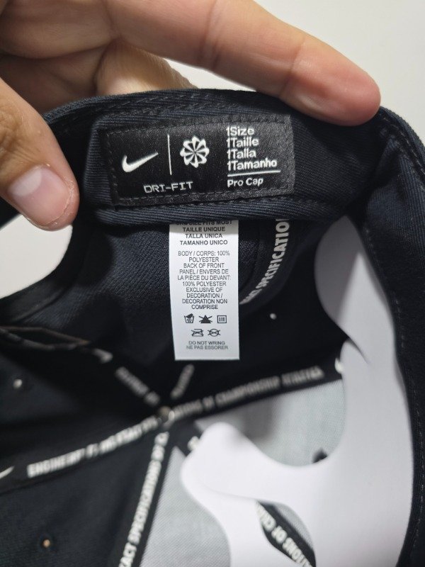 Snapback Francia national team total black Nike pro one size 2026 — imagen 13