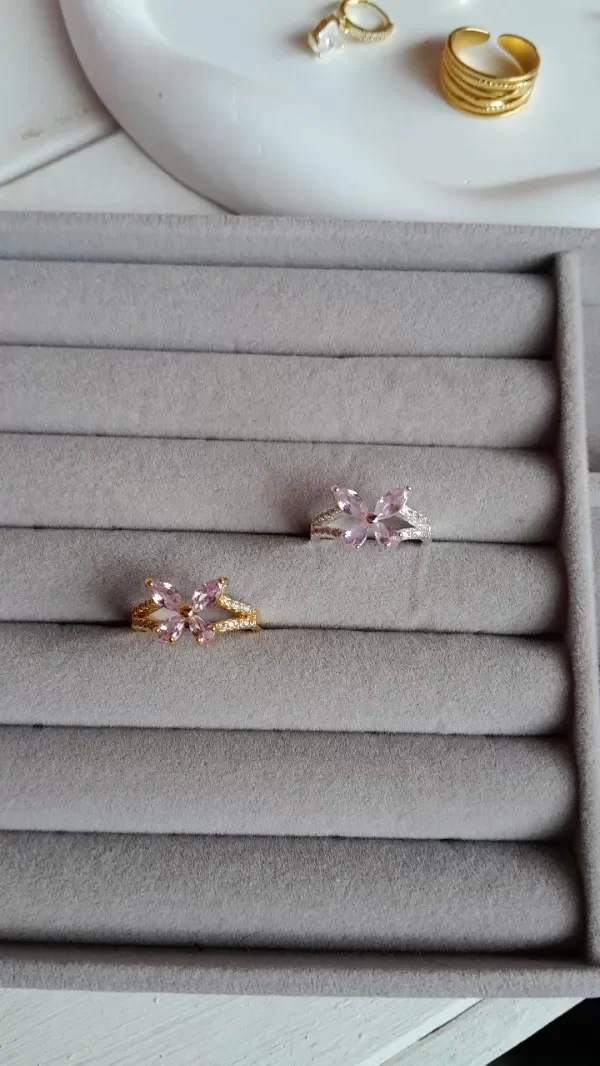 Producto - Anillo mariposa cristal