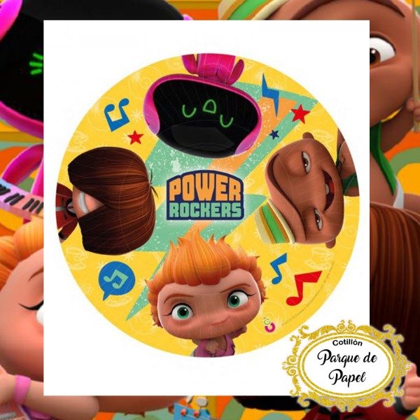 Producto - Platos Mini Beat Power Rockers (10 u.)