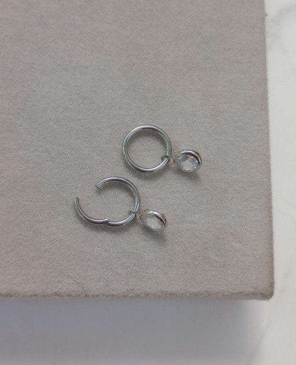 Producto - Argollitas con Bisagra y Cubic - Redondos - 1