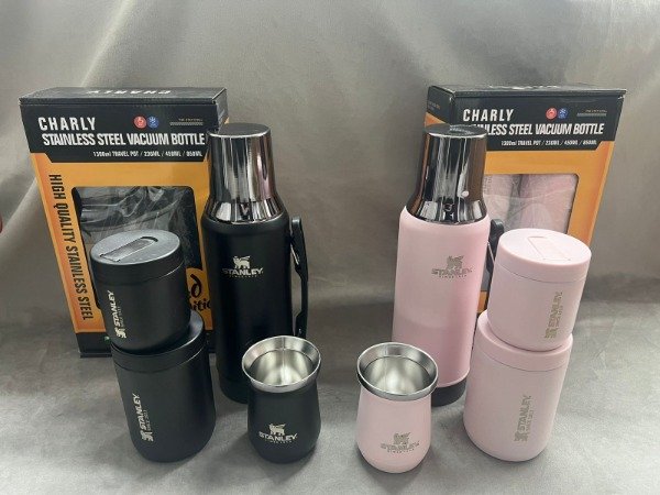 Producto - SET DE MATE CHARLY 4PCS TAPA METALIZADA