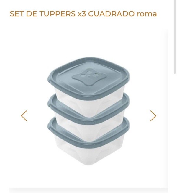 Producto - Mini tuppers x 3