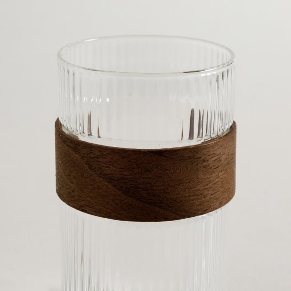 Producto - Porta cepillo vidrio con madera