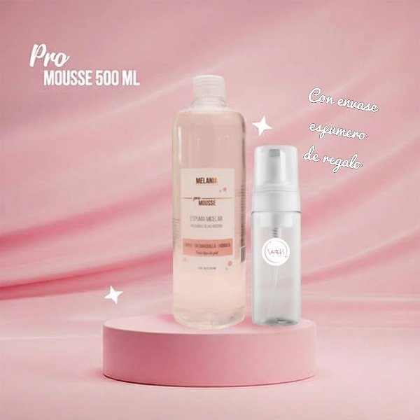 Producto - Mousse espuma Micelar Melania 500ml con espumero de regalo
