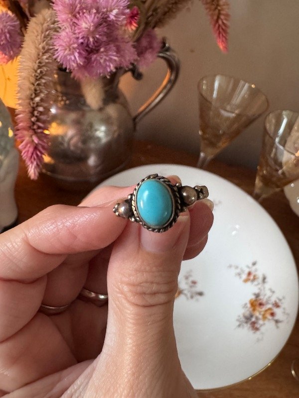 Producto - Anillo color turquesa 20 milímetros