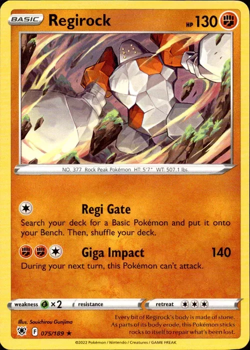 Producto - Regirock - 075/189 - Astral Radiance