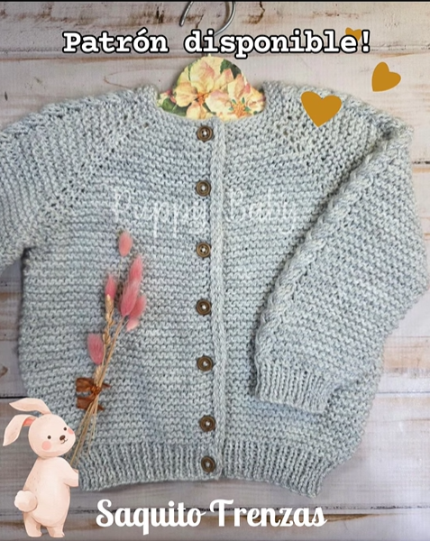 Producto - Saquito Trenzas - Talle 12 meses