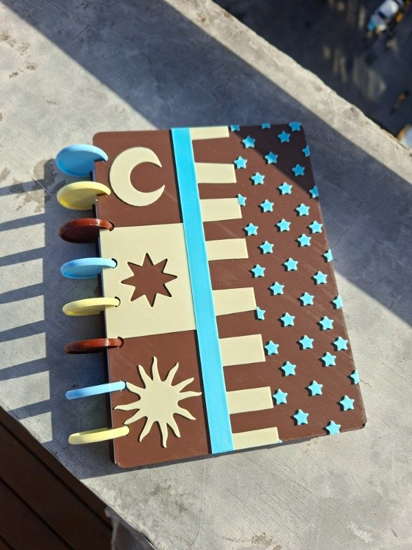 Producto - Cuaderno A5 -  Sol, Luna y estrellitas