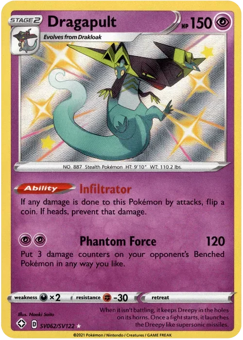 Producto - Dragapult - SV062/SV122 - Shining Fates - Holo