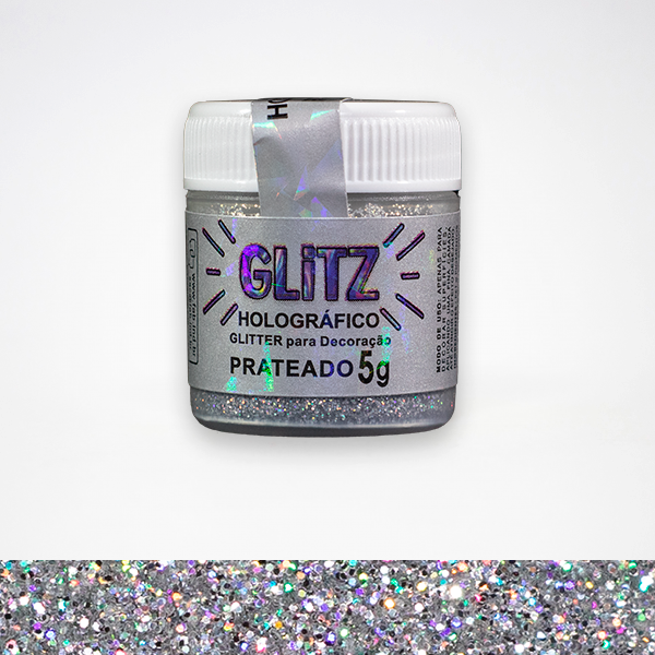 Producto - Glitter Plateado Fab Glitz