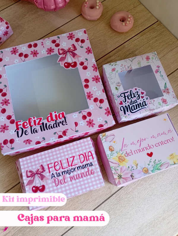 Producto - Kit imprimibles cajas para mamá