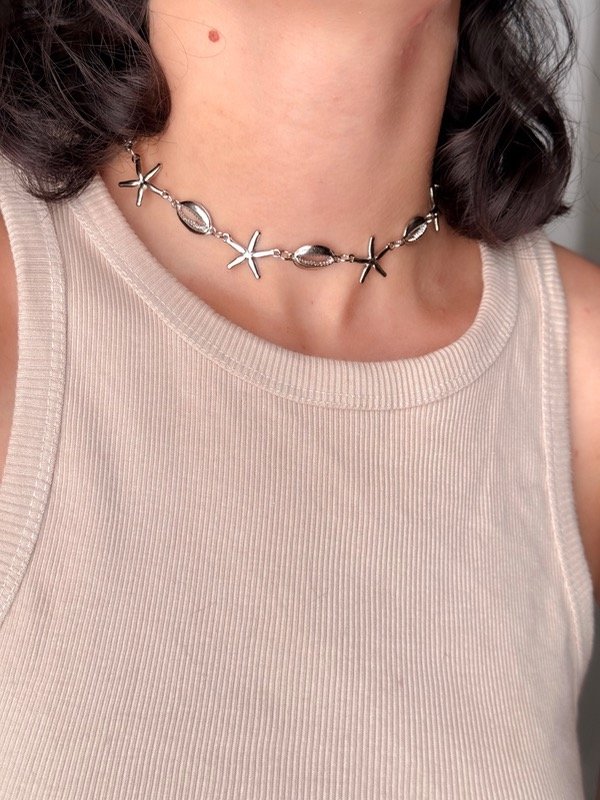 Producto - Choker caracoles y estrellas de mar