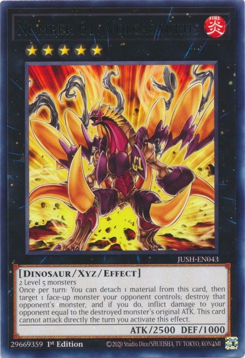 Producto - Number 61: Volcasaurus - JUSH-EN043