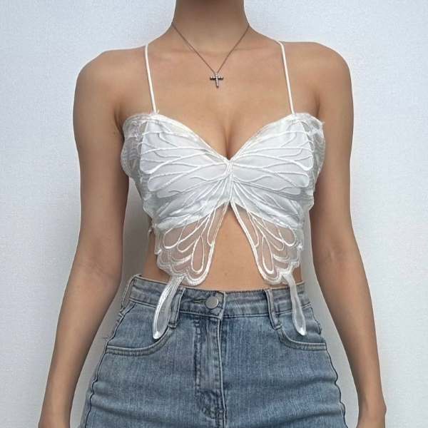 Producto - Top mariposa blanca