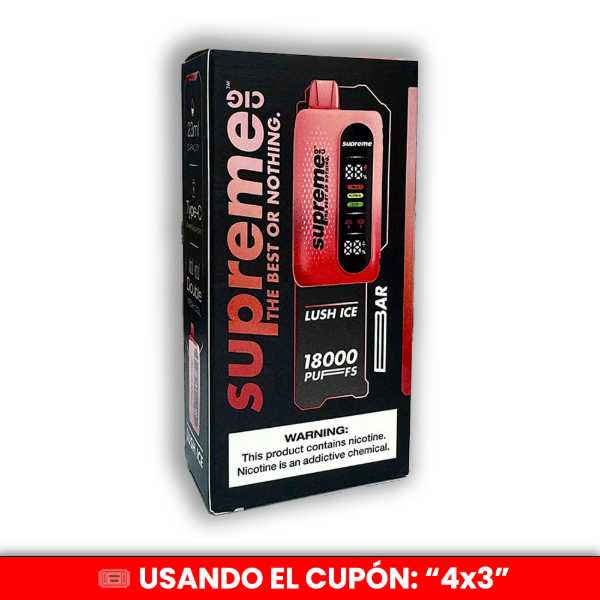 Producto - Supreme Cig  - Lush Ice (18.000 PUFFS)