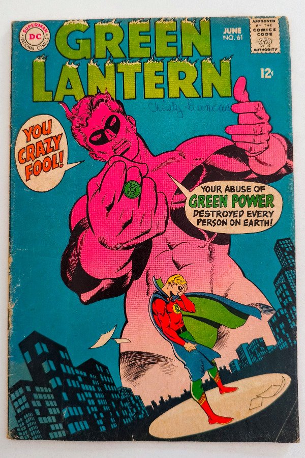 Producto - Green Lantern #61 (1968) - Clásico crossover entre Hal Jordan y Alan Scott