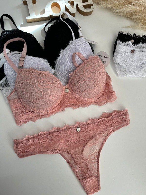 Producto - Conjunto con encaje LALU-COD 3359