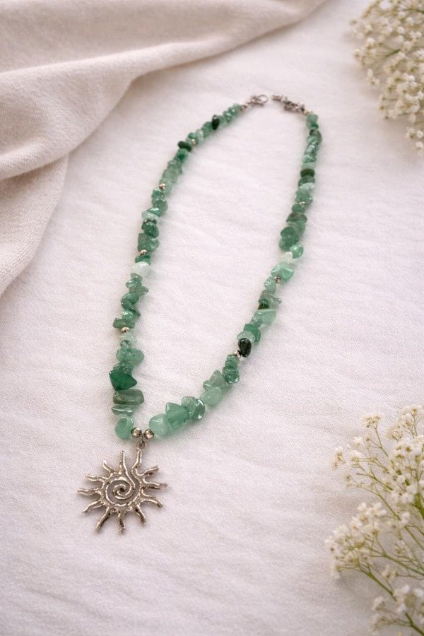 Producto - Collar Aurora Verde - Cuarzo verde
