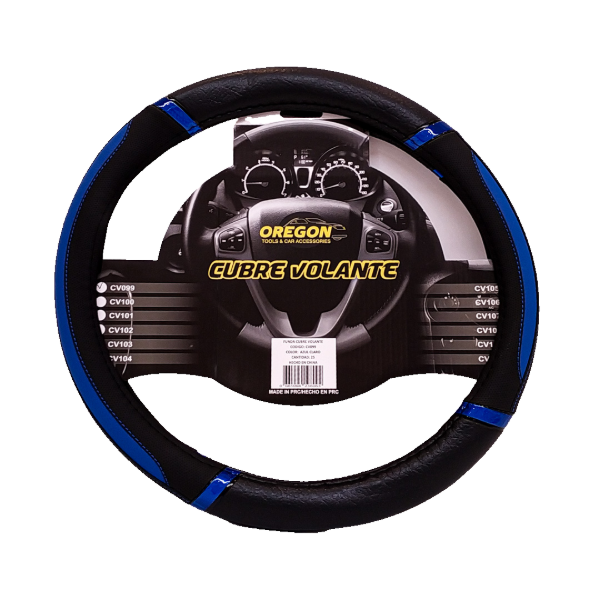 Producto - CUBRE VOLANTE 38 NEGRO-AZUL CV099