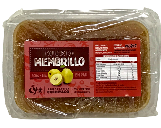 Producto - Dulce de membrillo Agroecológico 500 gr.