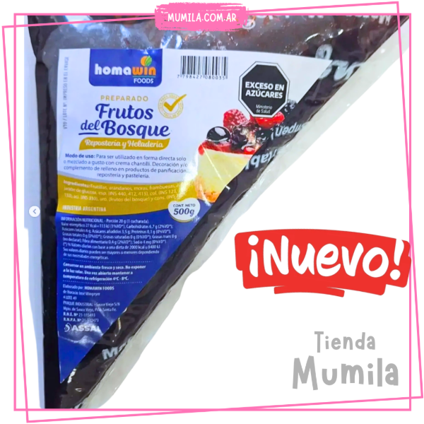 Producto - Relleno Frutos Rojos 500gr Manguita