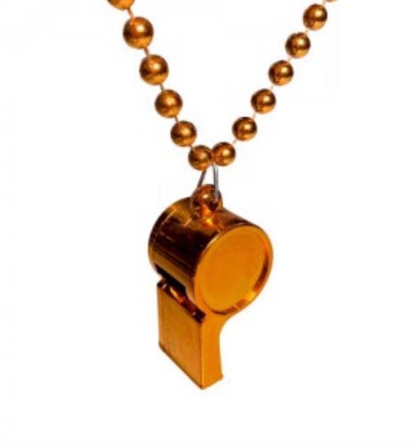 Producto - Silbato grande naranja x12u.