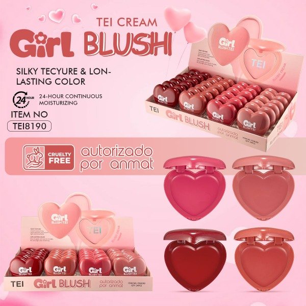 Producto - Rubor crema Corazón TEI x2u