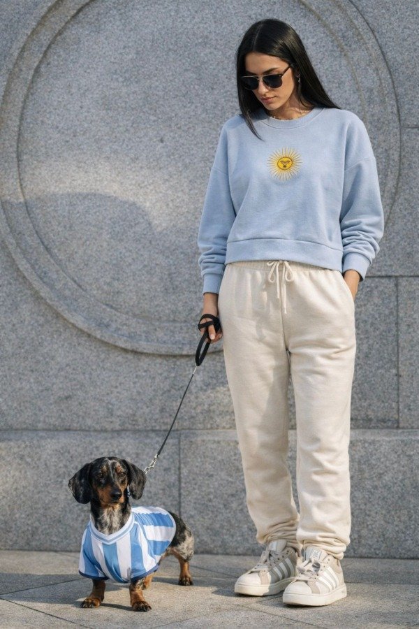 Producto - BUZO CORTO SOL BORDADO "RUSTICO VISCOSA FRIZADO" (Art.162)