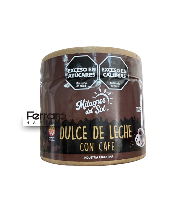 Producto - Dulce de leche Milagros del sol cafe 500gr