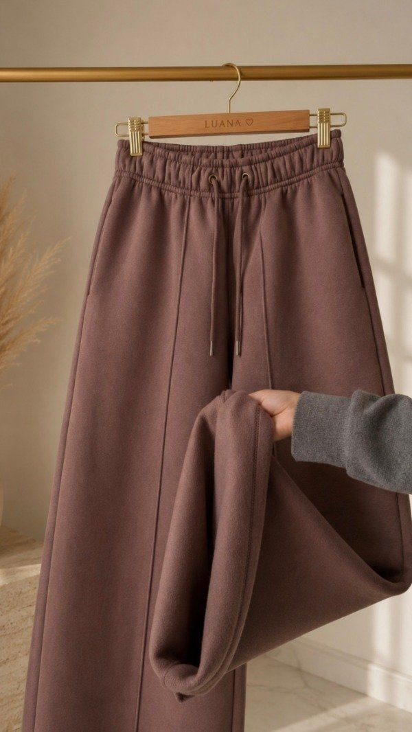 Producto - MAXI PALAZZO SEGOVIA CON FRIZA (CHOCOLATE)