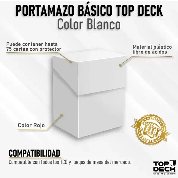 Producto - Top deck - Deckbox esencial 75 Blanco