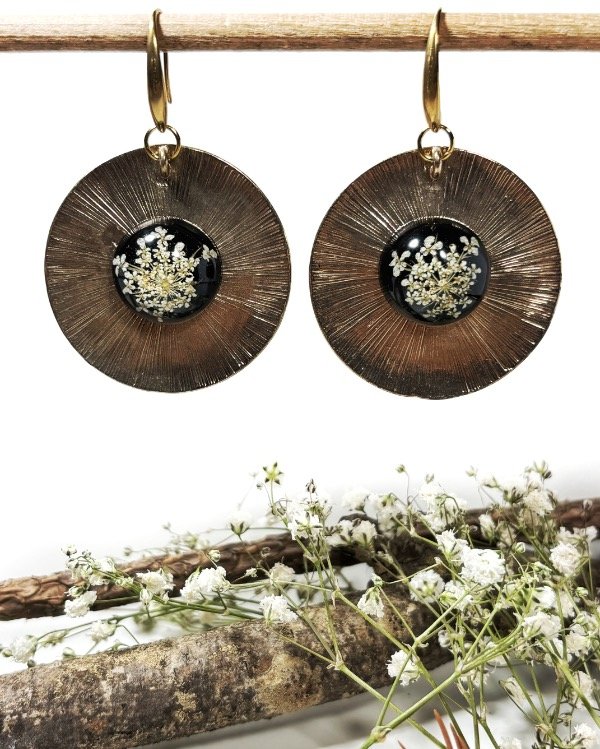 Producto - Aros dorados Espuma de mar