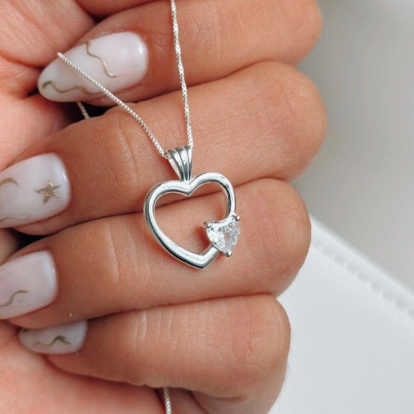 Producto - Dije Corazón Malena Plata 925