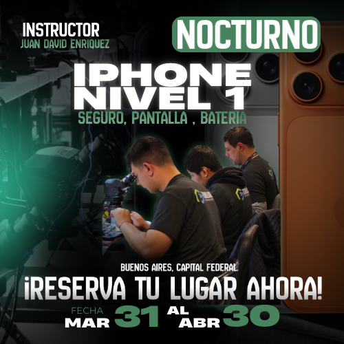 Producto - Curso nocturno Iphone Nivel Inicial abril 2026