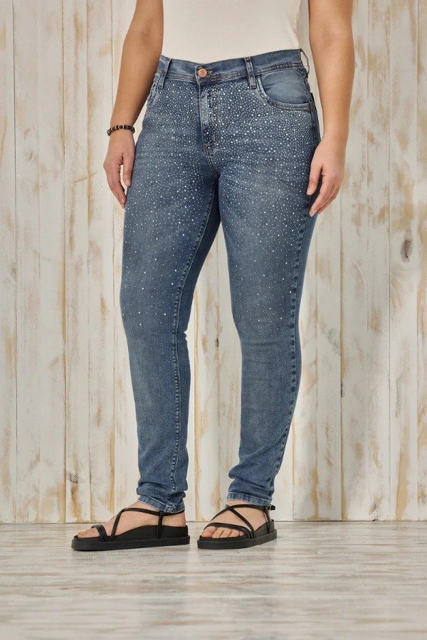 Producto - Jean CHUPIN CENITHO brillos negro y stone - elastizado - 5