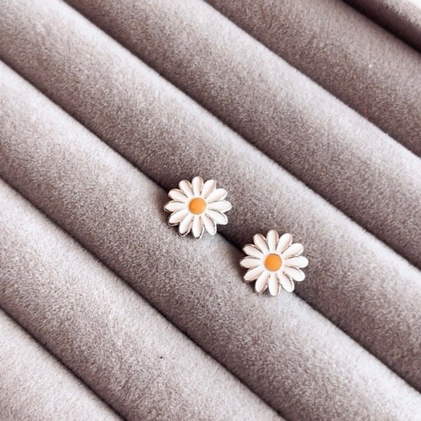 Producto - Aros Margarita esmaltados (Plata 900)