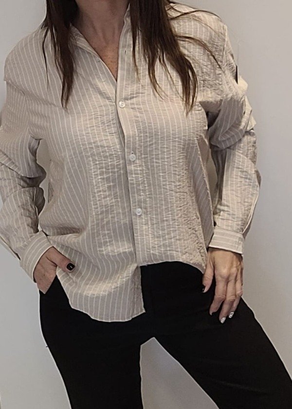 Producto - Camisa LIN BEIGE 4