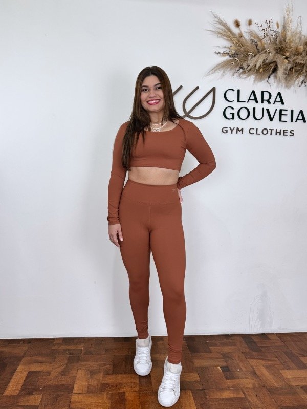 Producto - Conjunto Dubai / Legging y top - Chocolate