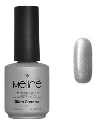 Producto - ESMALTE MELINE N281 Silver Chrome