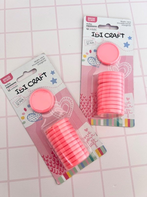 Producto - Discos para cuadernos 32 mm rosa - 2
