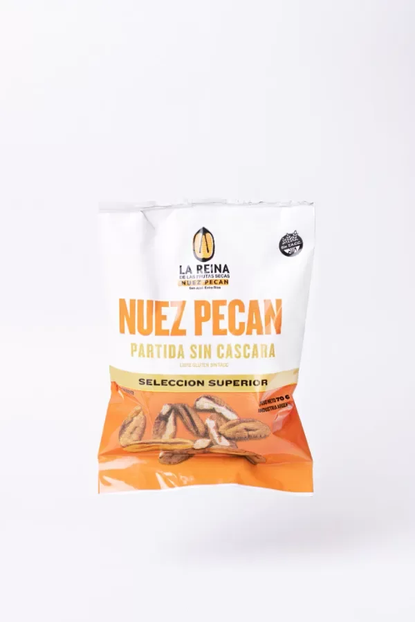 Producto - Nueces Pecán Naturales Semi-partidas x 70g SIN TACC LA REINA