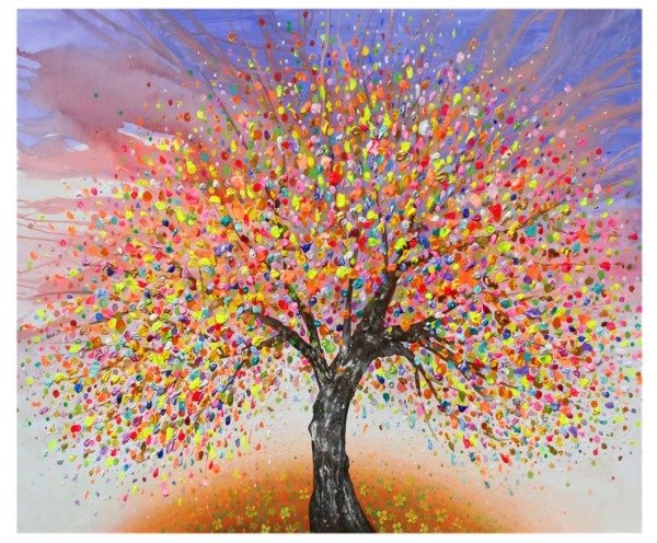 Producto - Kit De Pintura Con Diamantes Diamond Painting 40x50cm- Árbol de la Vida