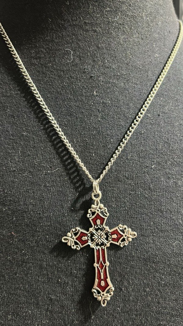 Producto - collar cruz roja cg10