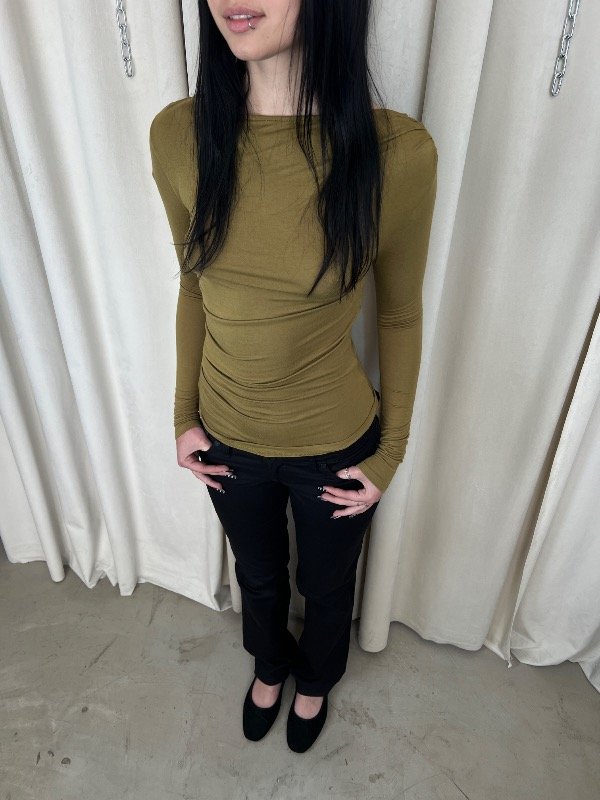 Producto - Olive draped Top - 2