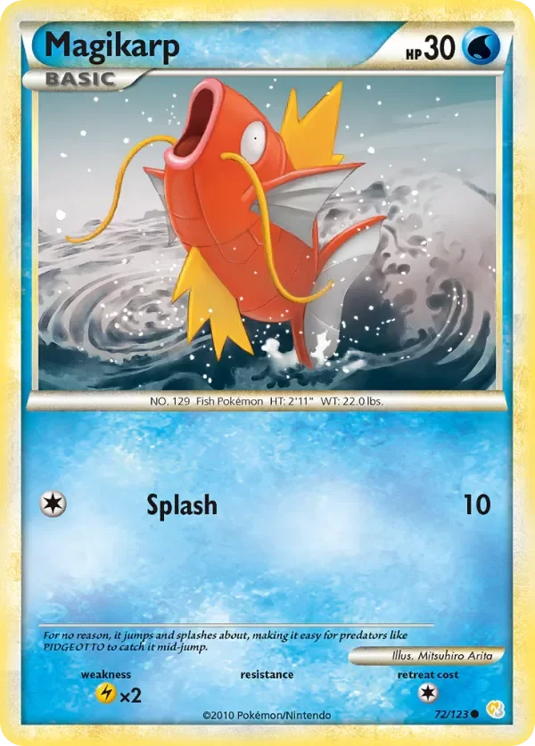 Producto - Magikarp 72/123 HeartGold and SoulSilver: Base Set