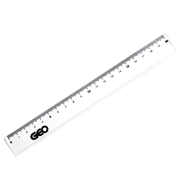 Producto - REGLA CRISTAL X 20CM GEO