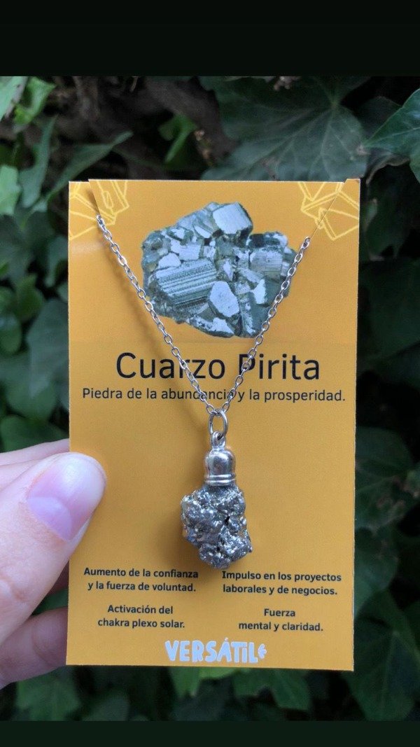 Producto - Pirita en bruto con cadena