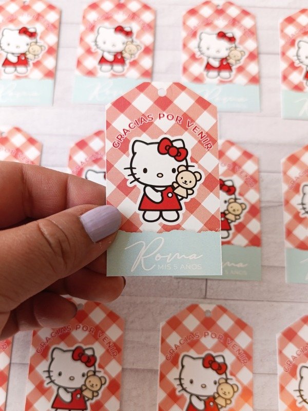 Producto - Tag Cumpleaños [Modelo Hello Kitty] - 5
