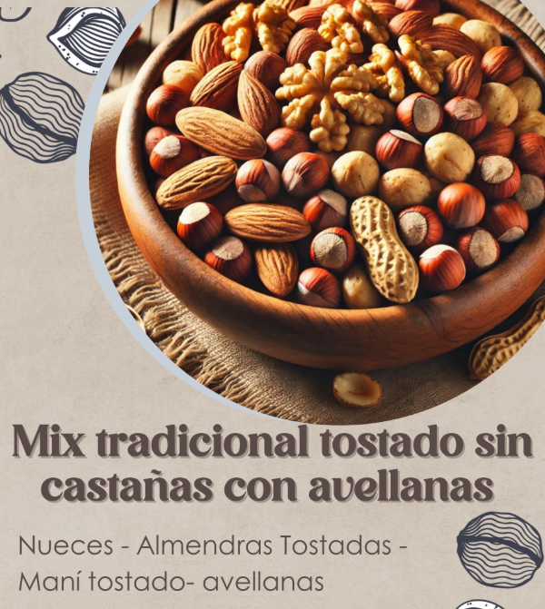 Producto - Mix tradicional tostado sin castañas con avellanas