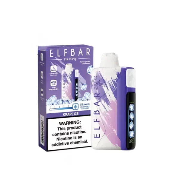 Producto - Grape Ice - ELFBAR NIC KING - 40.000 Puffs